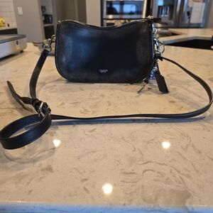 Coach Black Leather Crossbody Bag
